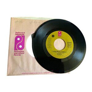 O'Jays "I Love Music" 45 RPM Vinyl Record Single